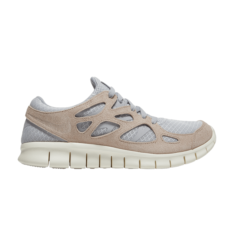Nike Free Run 2 'Wolf Grey Fossil Stone' — Pure Platinum/Wolf Grey/Sail/Fossil Stone