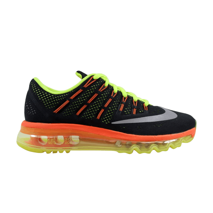Nike Air Max 2016 GS 'Black Volt Orange' — Black/Reflect Silver-Volt-Total Orange