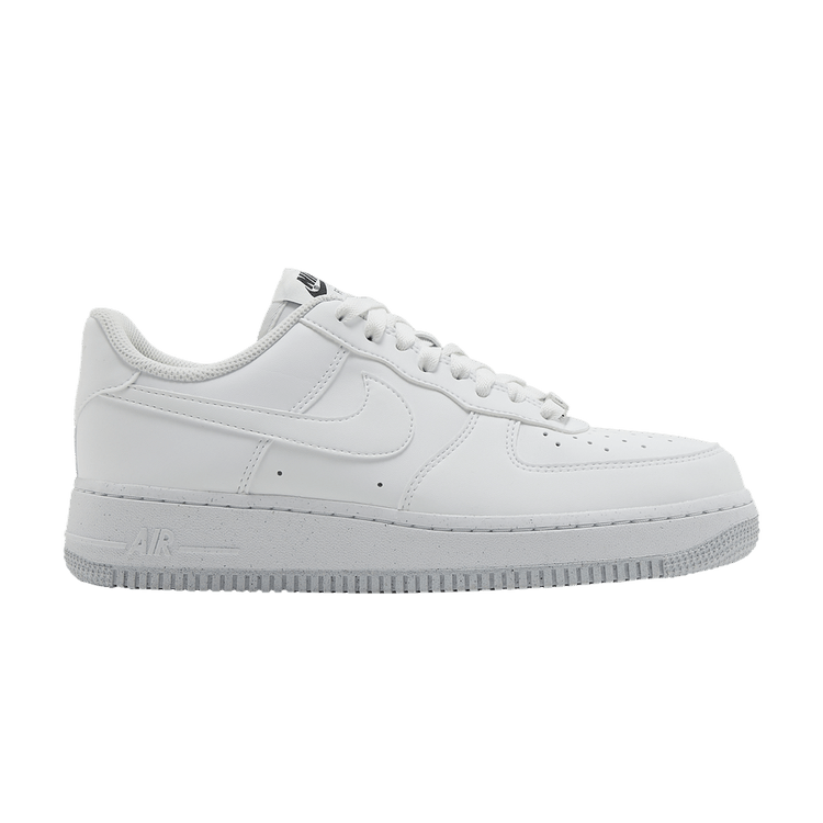 Nike Wmns Air Force 1 'Move To Zero - Triple White' — White/Black/Metallic Silver/White