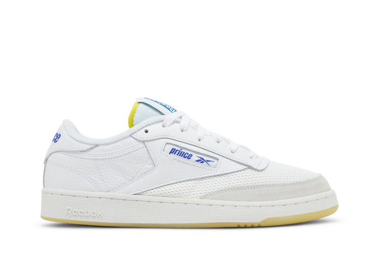 Prince x Reebok Club C 85 'White Bright Cobalt' — Footwear White/Stinger Yellow/Bright Cobalt