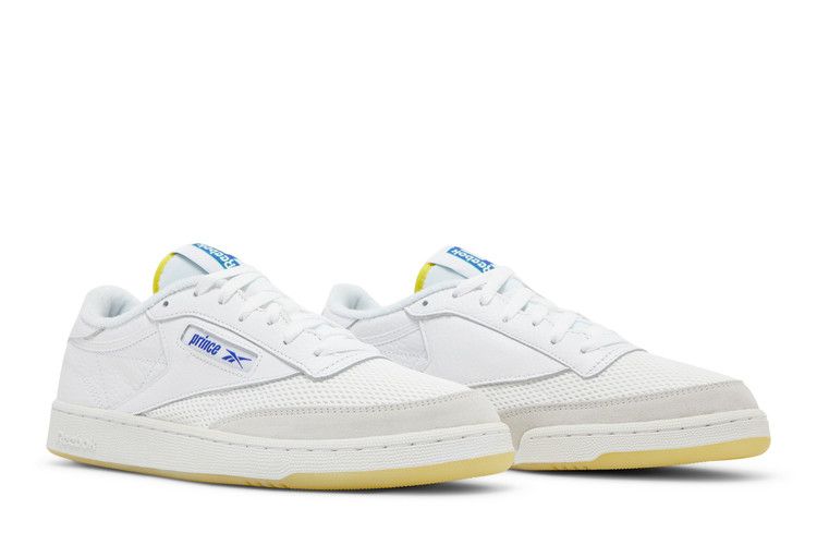 Prince x Reebok Club C 85 'White Bright Cobalt' — Footwear White/Stinger Yellow/Bright Cobalt