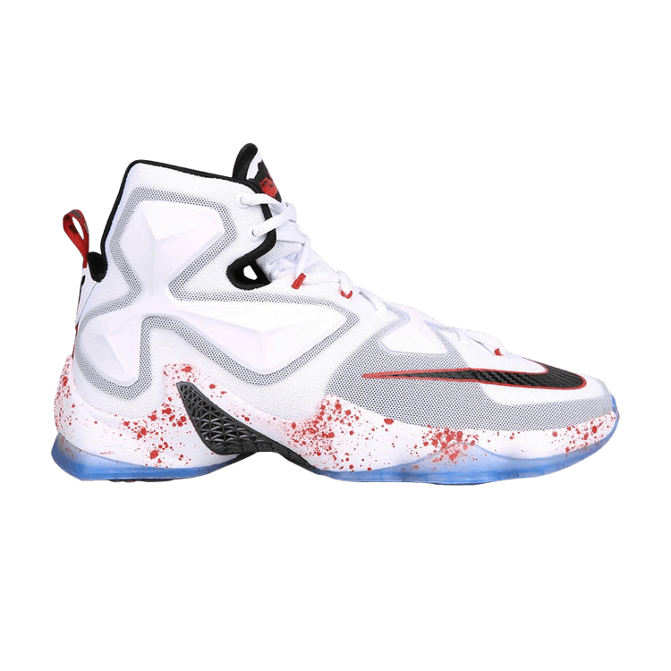 Nike LeBron 13 GS 'Horror Flick' — White/University Red-Black