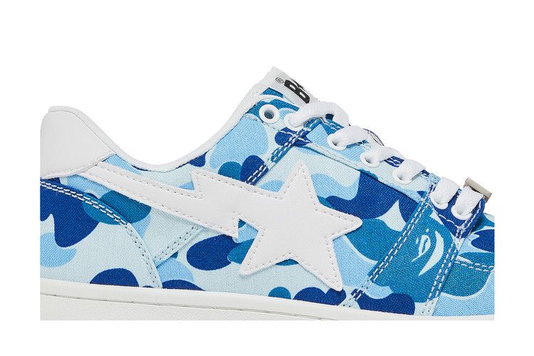 Bapesta Low '20th Anniversary - Blue ABC Camo' — Blue/White