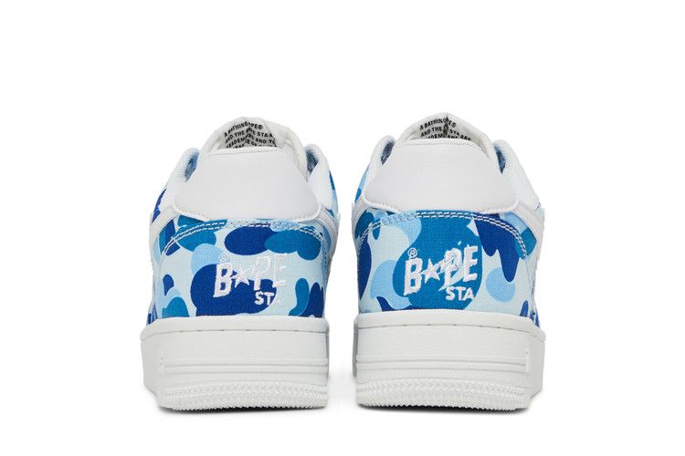 Bapesta Low '20th Anniversary - Blue ABC Camo' — Blue/White