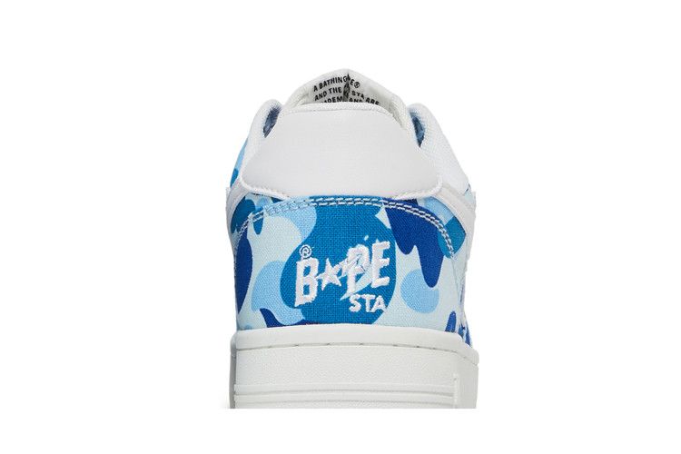 Bapesta Low '20th Anniversary - Blue ABC Camo' — Blue/White