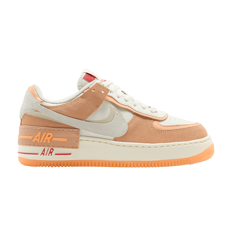 Nike Wmns Air Force 1 Shadow 'Sisterhood' — Cashmere/Orange Chalk/Lobster/Cashmere