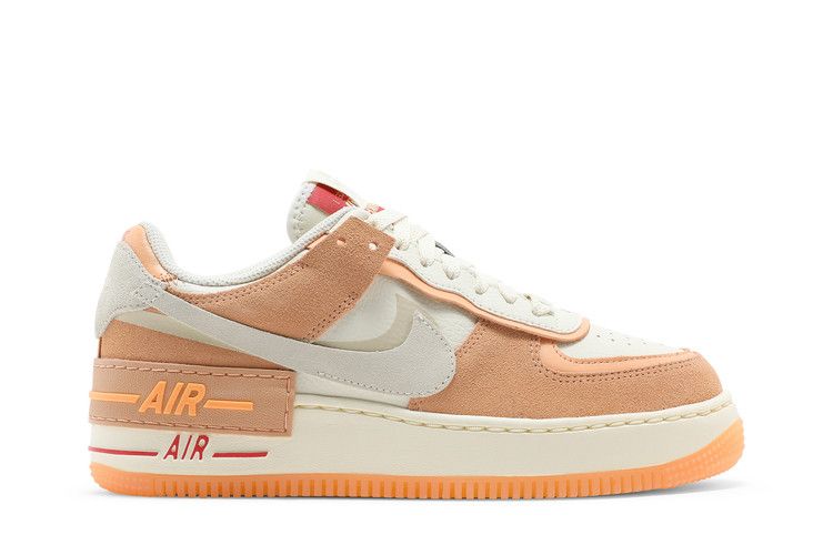 Nike Wmns Air Force 1 Shadow 'Sisterhood' — Cashmere/Orange Chalk/Lobster/Cashmere (2)