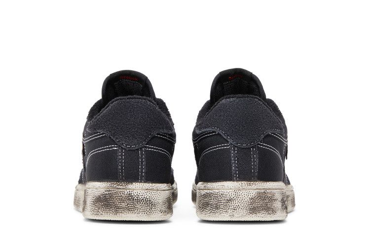 Pleasures x Reebok Club C 85 'Black Chalk' — Black/Black/Chalk