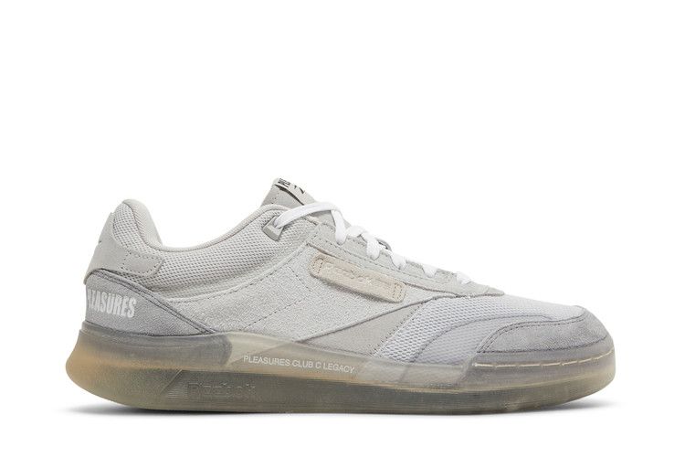 Pleasures x Reebok Club C Legacy 'Pure Grey' — Pure Grey 2/Pure Grey 4/Straw