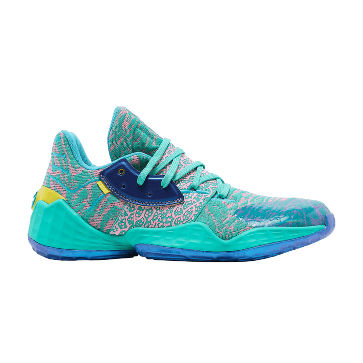 Adidas Harden Vol. 4 GCA 'Shock Mint' — Shock Mint/Light Pink/Bright Yellow