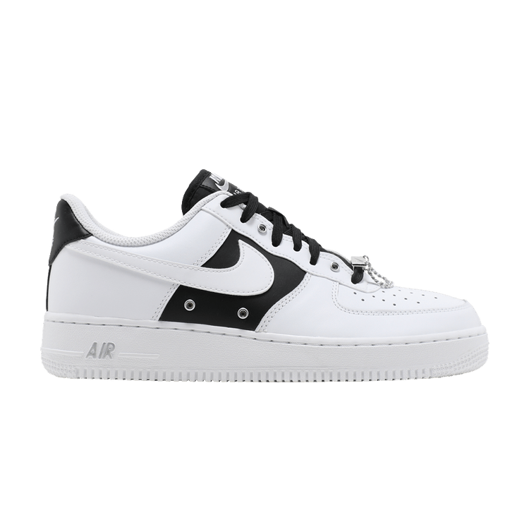 Nike Air Force 1 '07 Premium 'Silver Chain - White' — White/Black/Metal Silver/White