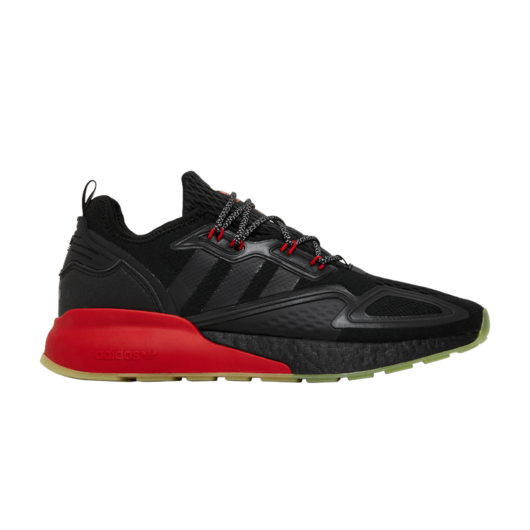 adidas ZX 2K Boost 'Black Scarlet' — Core Black/Core Black/Scarlet