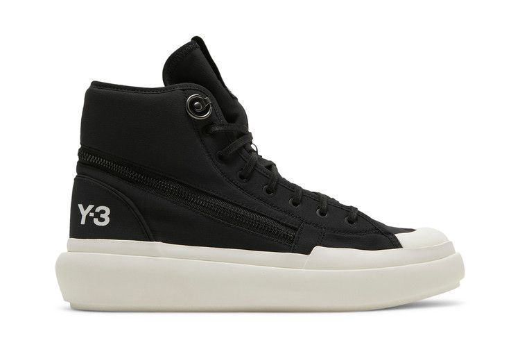 adidas Y-3 Ajatu Court High 'Black White' — Black/Black/Core White