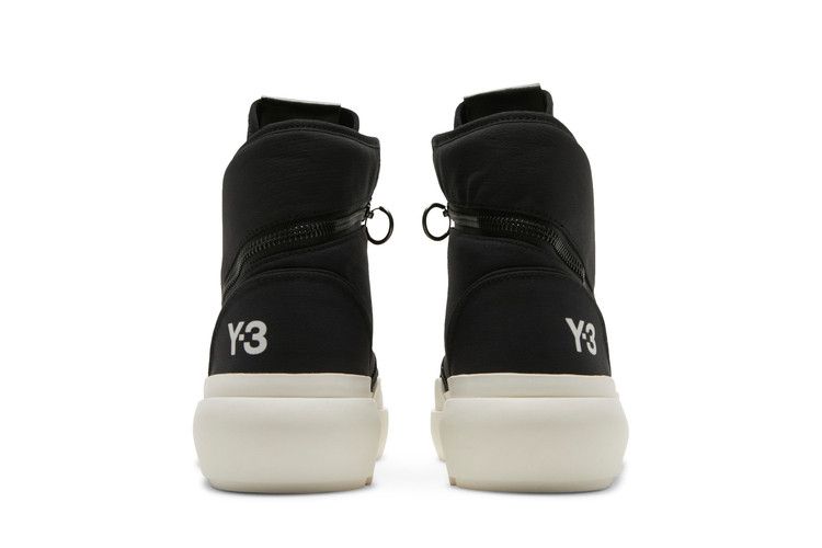 adidas Y-3 Ajatu Court High 'Black White' — Black/Black/Core White