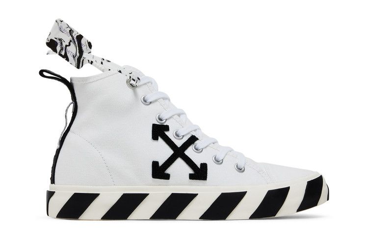 Off-White Vulc Sneaker Mid 'White Black' — White/Black