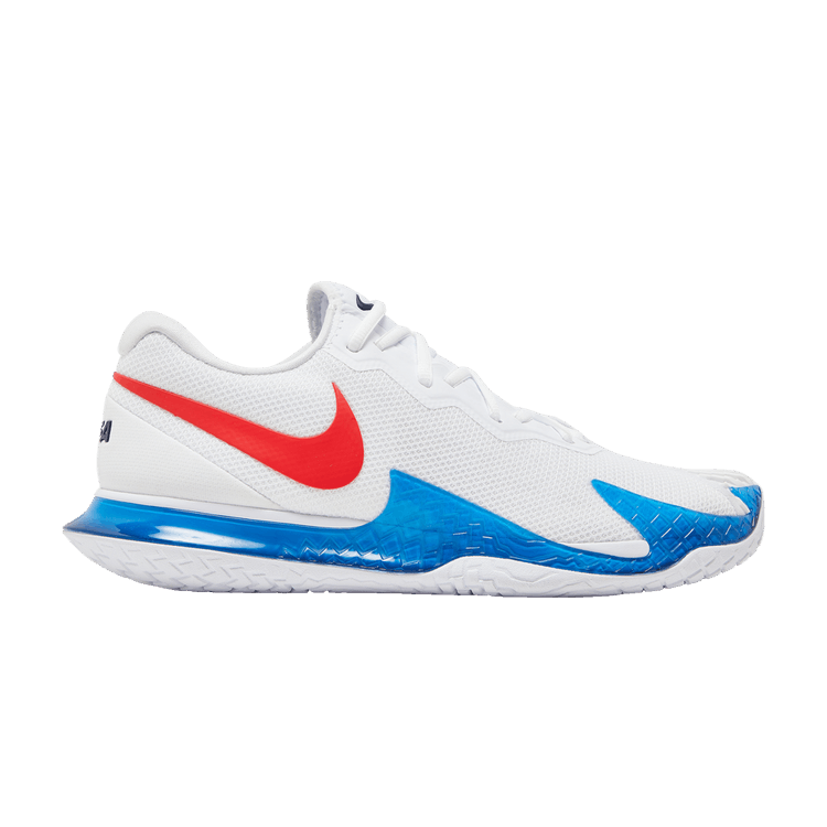 NikeCourt Zoom Vapor Cage 4 Rafa 'White Binary Blue Red' — White/Binary Blue/Chile Red