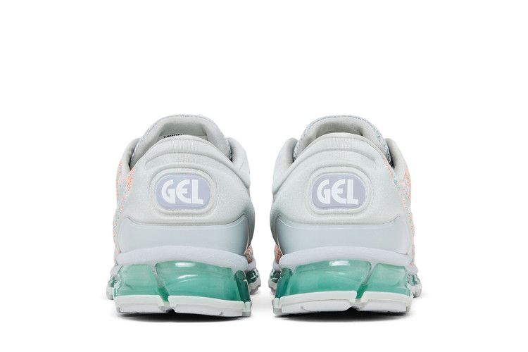 ASICS Wmns Gel Quantum 360 Knit 2 'Glacier Grey Aruba Blue' — Glacier Grey/Orange Pop/Aruba Blue