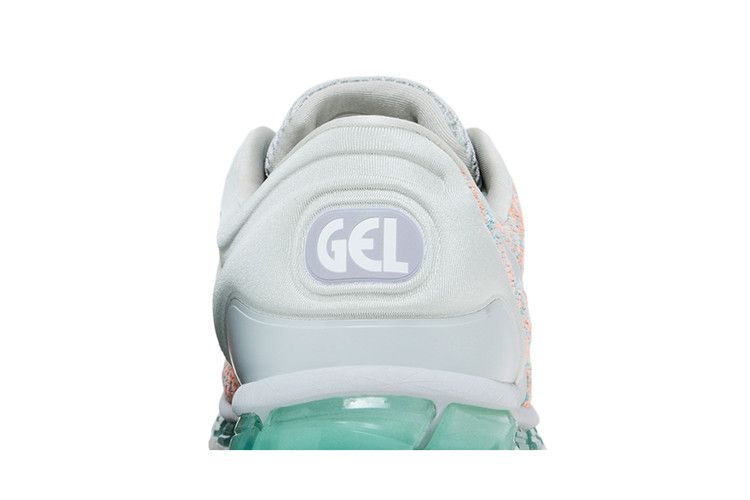 ASICS Wmns Gel Quantum 360 Knit 2 'Glacier Grey Aruba Blue' — Glacier Grey/Orange Pop/Aruba Blue