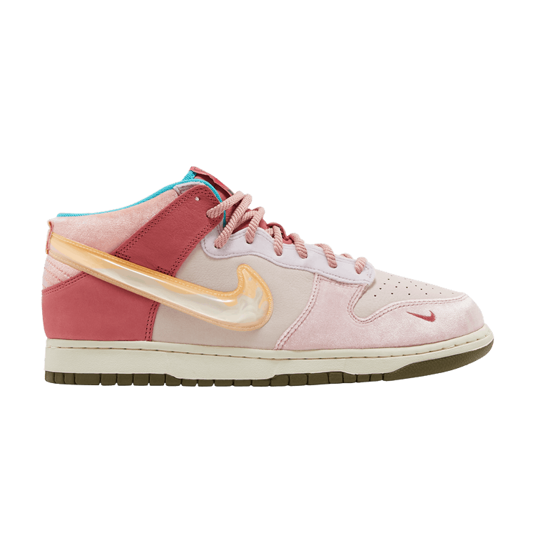 Social Status x Nike Dunk Mid 'Strawberry Milk' — Light Soft Pink/Coconut Milk/Pink Glaze