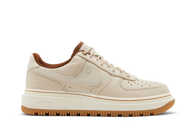 Nike Air Force 1 Luxe 'Pecan' — Pearl White/Pecan/Gum Yellow/Pale Ivory (2)
