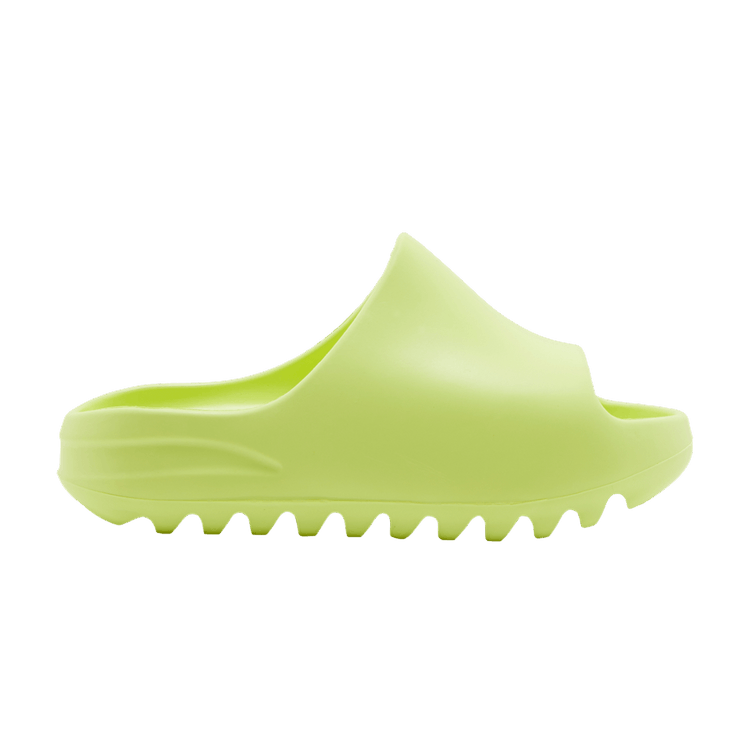 adidas Yeezy Slides Kids 'Glow Green' — Glow Green/Glow Green/Glow Green