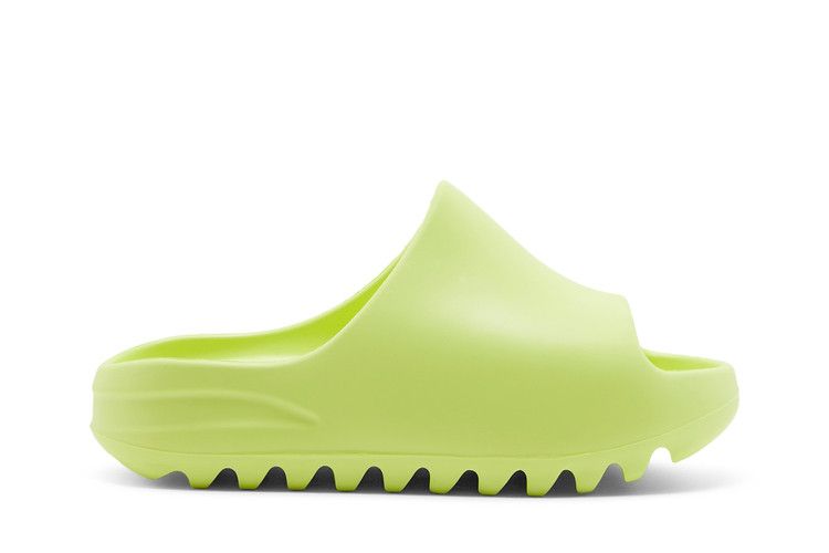 adidas Yeezy Slides Kids 'Glow Green' — Glow Green/Glow Green/Glow Green