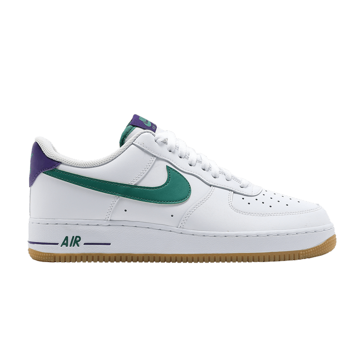 Nike Air Force 1 '07 'Joker' — White/Court Purple/Gum Light Brown/Green Noise
