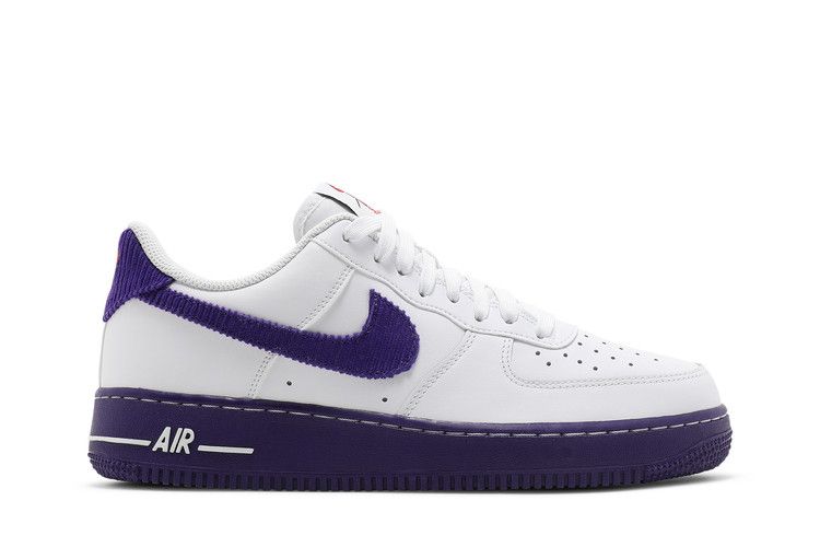Nike Air Force 1 '07 LV8 EMB 'White Court Purple' — White/White/Court Purple/Court Purple (2)