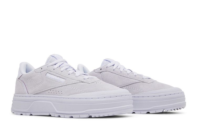 Reebok Wmns Club C Double Geo 'Lucid Lilac' — Lucid Lilac/Lucid Lilac/Lucid Lilac