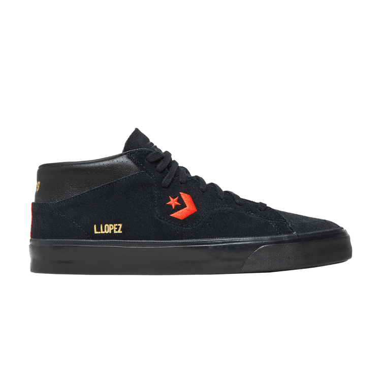 Converse Louie Lopez Pro Mid 'Mi Gente Capsule - Black Poppy Glow' — Black/Poppy Glow/Amarillo