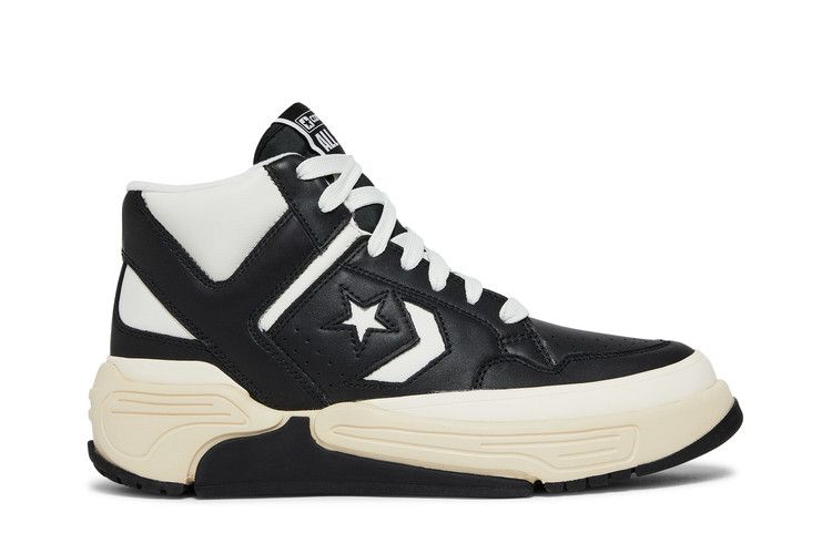 Converse Weapon CX Mid 'Black White' — Black/Vintage White/Egret