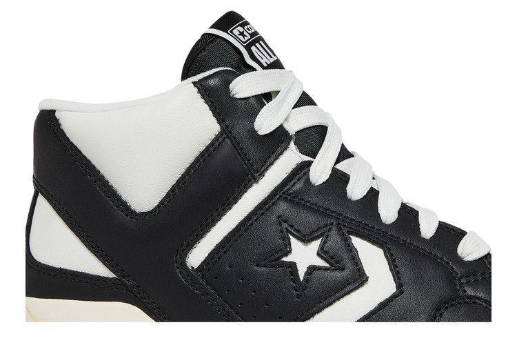 Converse Weapon CX Mid 'Black White' — Black/Vintage White/Egret