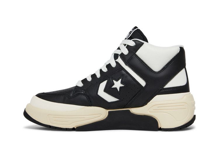 Converse Weapon CX Mid 'Black White' — Black/Vintage White/Egret