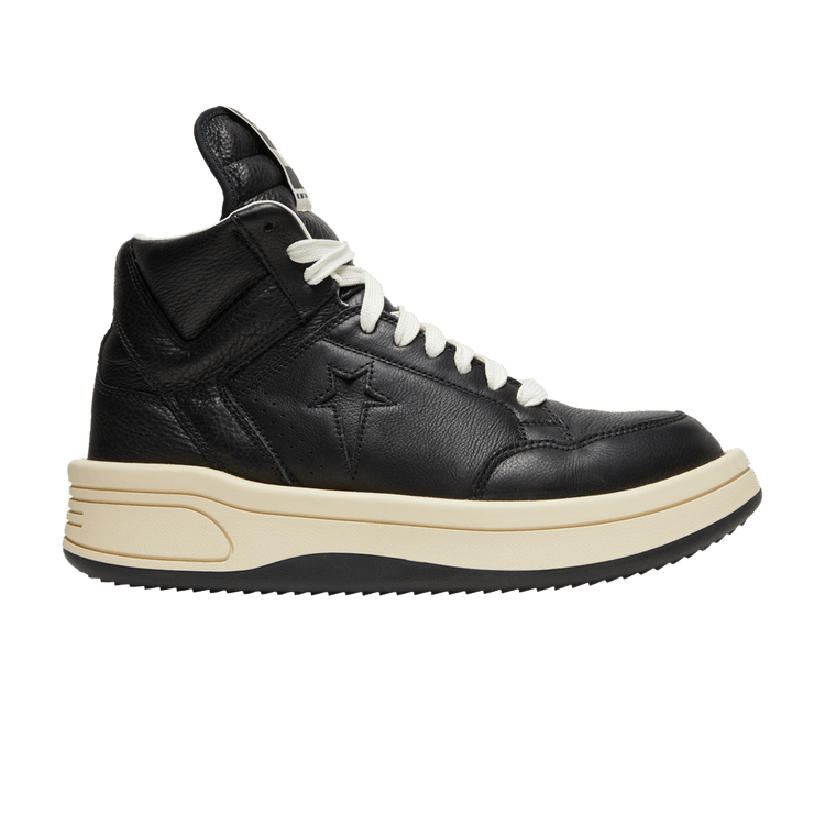 Rick Owens x Converse DRKSHDW TURBOWPN Mid 'Black Cloud Cream' — Black/Black/Cloud Cream