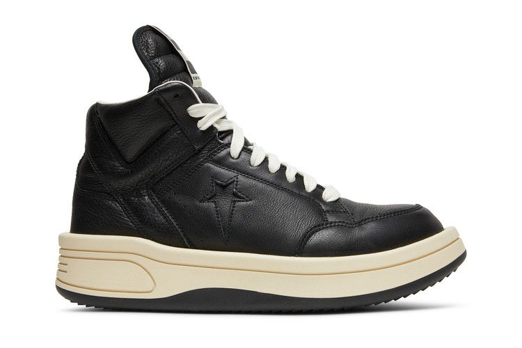 Rick Owens x Converse DRKSHDW TURBOWPN Mid 'Black Cloud Cream' — Black/Black/Cloud Cream