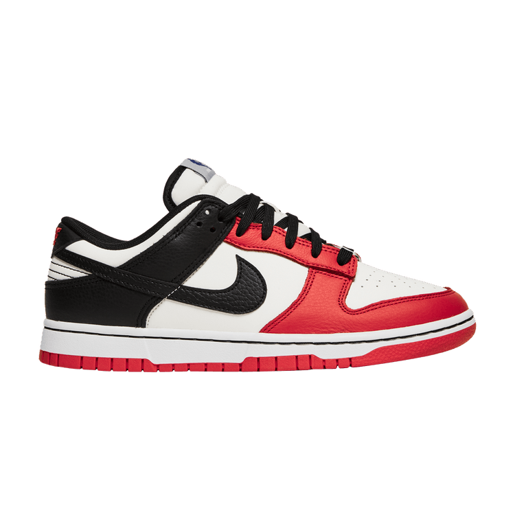 NBA x Nike Dunk Low EMB '75th Anniversary - Bulls' — Sail/Black/Black/Chile Red