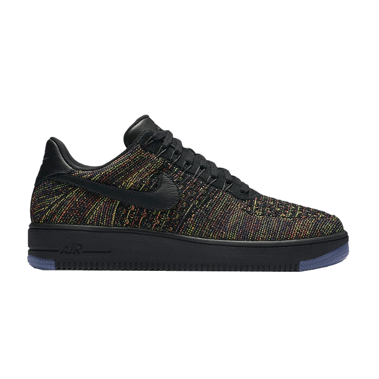 Nike Air Force 1 Ultra Flyknit Low 'Multi-Color — Black/Black-Bright Crimson-Court Purple