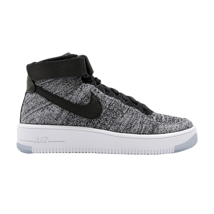 Nike Wmns Air Force 1 Flyknit 'Oreo' — Black/Black-White