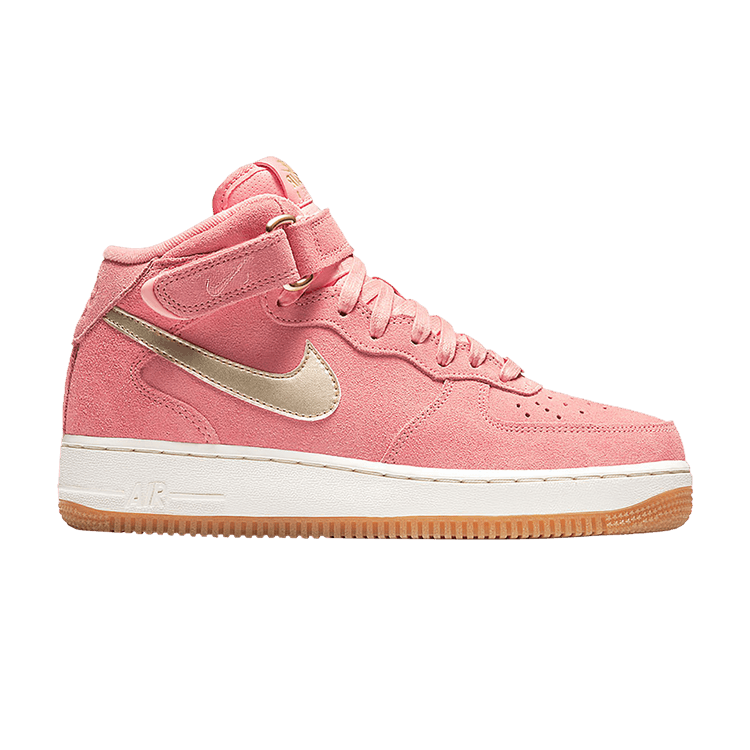 Nike Wmns Air Force 1 '07 Mid 'Bright Melon' — Bright Melon/Metallic Gold Star/Sail