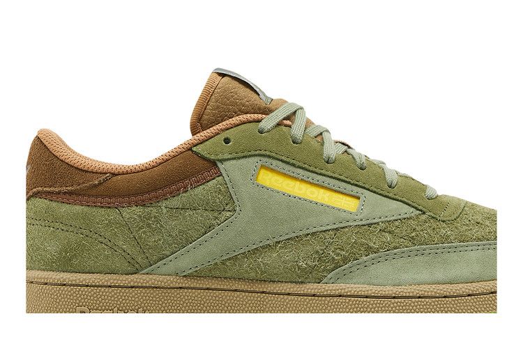 National Geographic x Reebok Club C 'The Lost Forest' — Washed Green/Acid Gold/Soft Camel