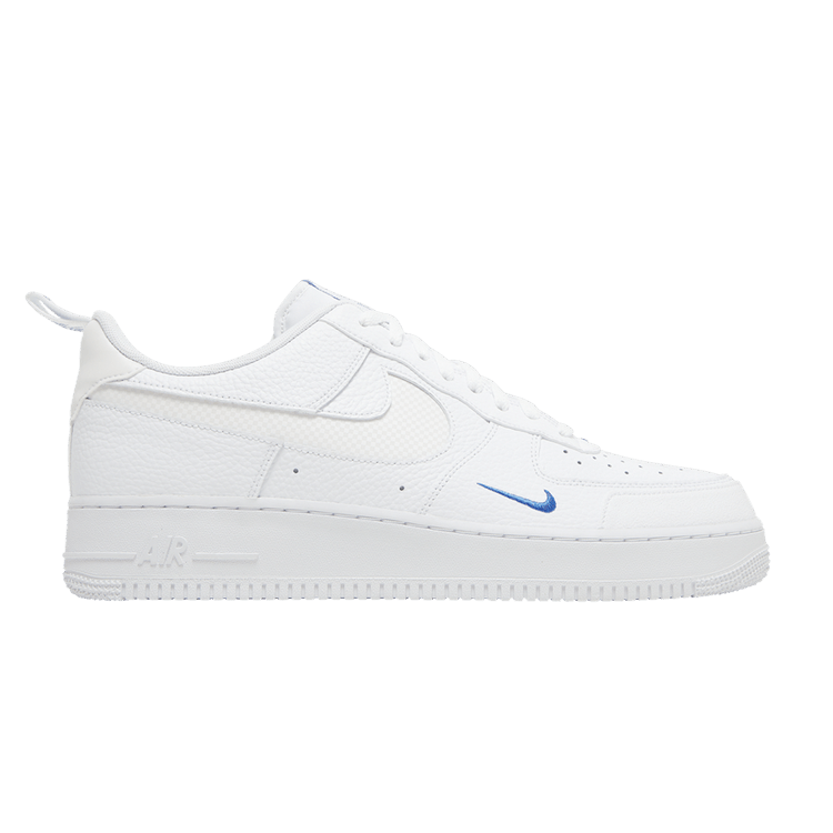Nike Air Force 1 LV8 'White Game Royal' — White/White/Game Royal