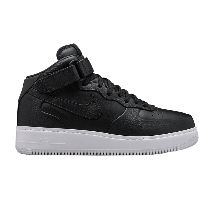 NikeLab Air Force 1 Mid 'Black White' — Black/White/Black