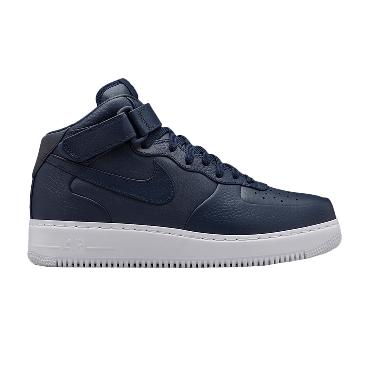 NikeLab Air Force 1 Mid — Obsidian/White/Obsidian