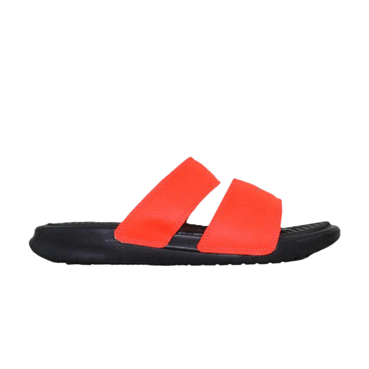 Nike Wmns Benassi Duo Ultra Slide 'Bright Crimson' — Bright Crimson/Light Crimson/Black