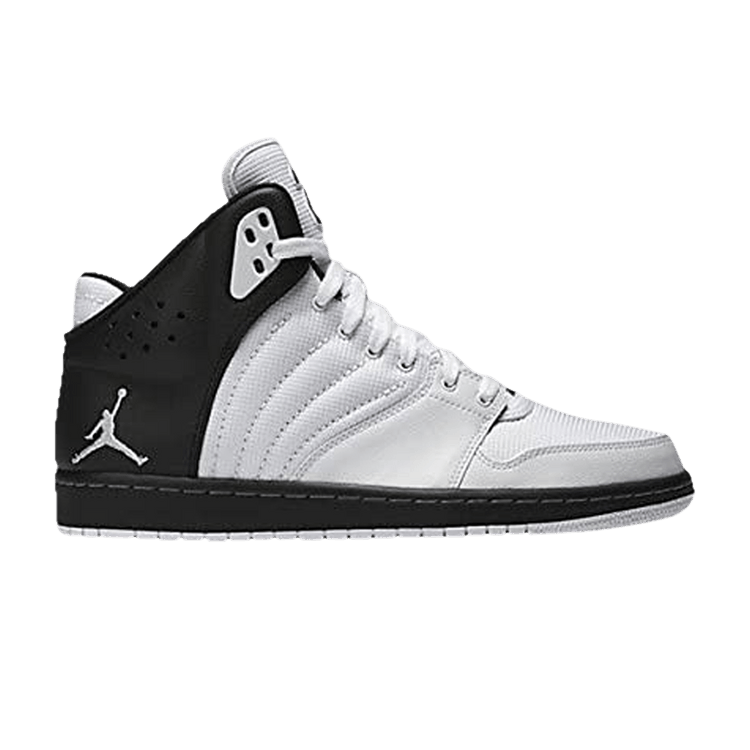 Air Jordan 1 Flight 4 'White Black' — Black/Wolf Grey/White