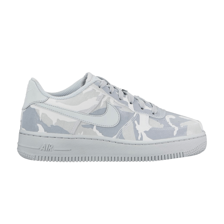 Nike Air Force 1 LV8 GS 'White Camo' — White/Pure Platinum-Wolf Grey