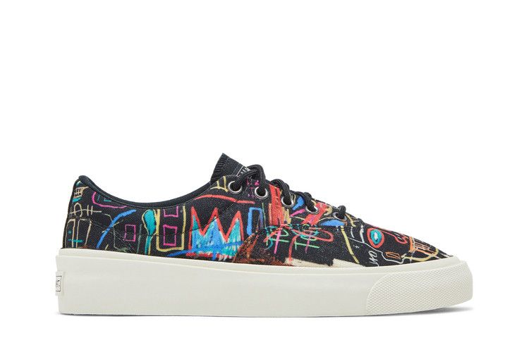 Jean-Michel Basquiat x Converse Skid Grip 'Kings of Egypt II' — Black/Multi/Egret
