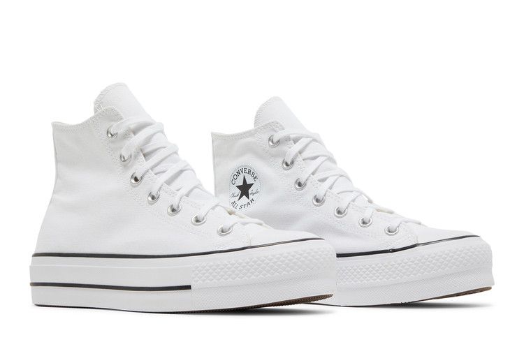 Converse Chuck Taylor All Star Platform High 'White' — White/Black/White