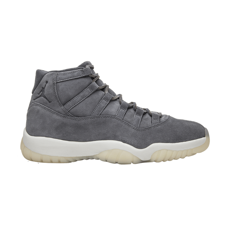 Air Jordan 11 Retro Premium 'Grey Suede' — Cool Grey/Sail