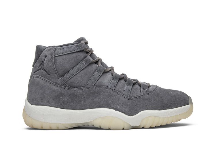 Air Jordan 11 Retro Premium 'Grey Suede' — Cool Grey/Sail